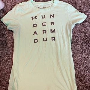Great condition womens under armour tee shirt. Bright green size medium